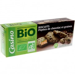 BISC.CHOCO GRAINES 140G COBIO