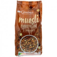 MUESLI CROUS.3 CHOC.500G CO