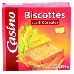 BISCOTTES CEREALES 34T 300G CO