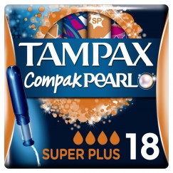 TAMPON COMPAK PEARL SUPER+ X18