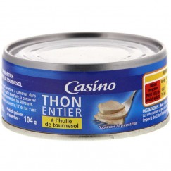 THON ENTIER HUILE TOURNES.160G