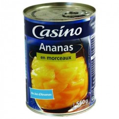 ANANAS MORCEAUX 340G CO