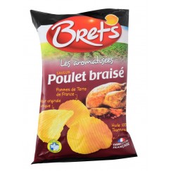 CHIPS POULET BRAISE 125G BRETS