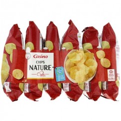 CHIPS NATURE 6X30G CASINO