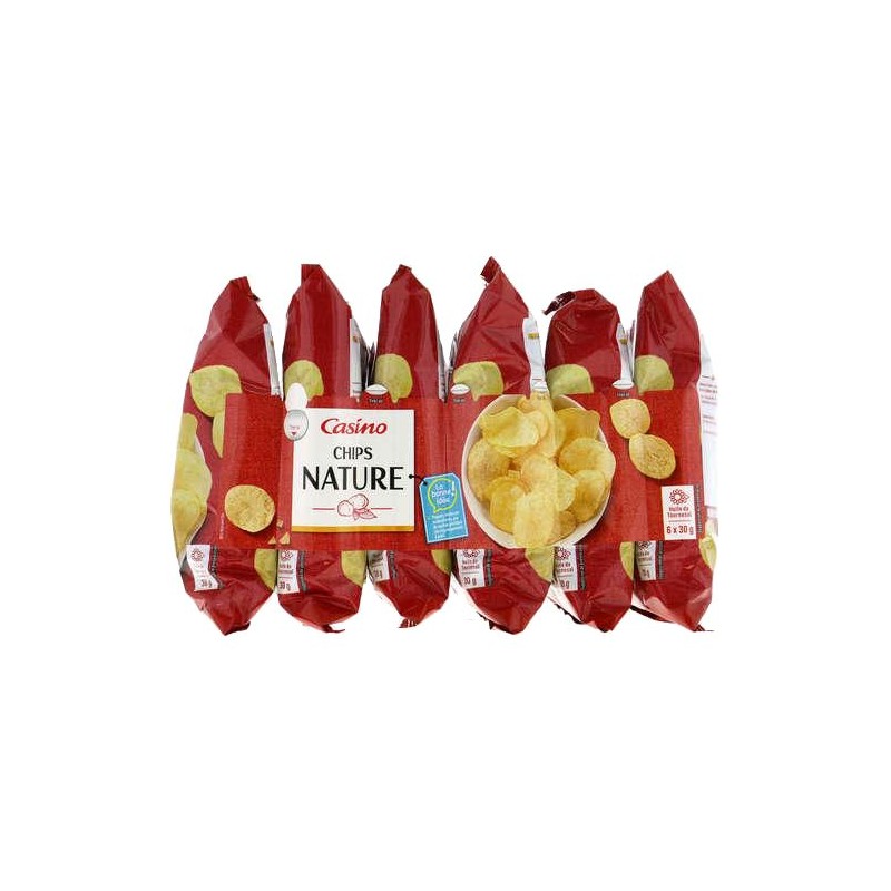 CHIPS NATURE 6X30G CASINO CHIPS NATURE 6X30G CASINO