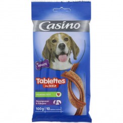 BISC TABLETTE BOEUF CHIEN 100G