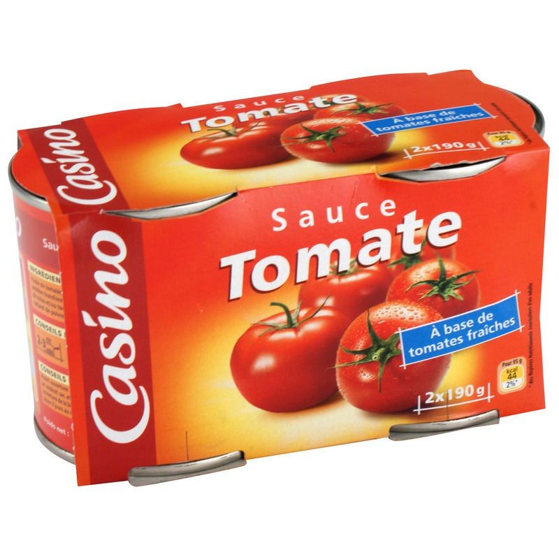 SCE TOMATE NATURE CO 2X190G
