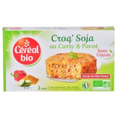 CROQ SOJ.CURRY PAVO BIO 200G