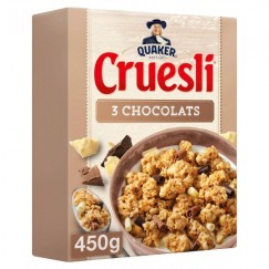 CRUESLI 3 CHOCOLATS 450G