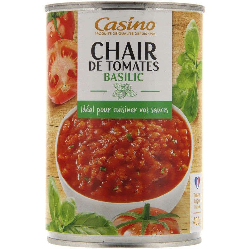 CHAIR DE TOMATE BASILIC 400G CHAIR DE TOMATE BASILIC 400G