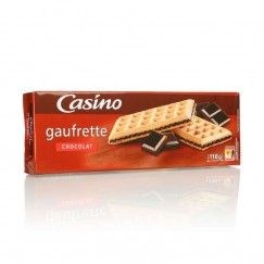GAUFRETTE CHOCOLAT CASINO 110G