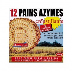 PAIN AZYME 12T S.SEL 600G