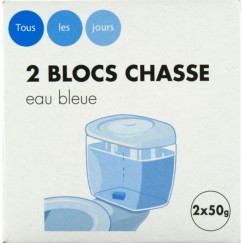 BLOC CUBE EAU BLEUE 2X50G