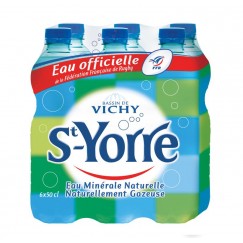 EAU MIN.GAZ.ST YORRE 6X50CL