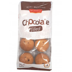 MINI MUFFINS CHOCO/NOISX8 240G