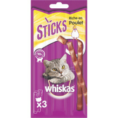 SNACK STICK POULET 3X6G WHISKA