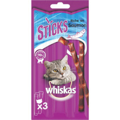 SNACK STICK SAUMON 3X6G WHISKA