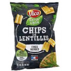 CHIPS LENTILLES HERBE 85G VICO