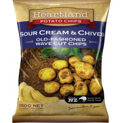 CHIPS SOUR CREAM&CHIVES 150G H