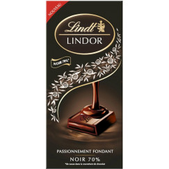 TAB LINDOR NOIR 70% 145G LINDT